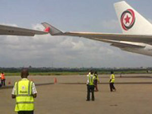 THY uçağı kaza yaptı!