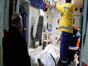 Sokak ortasında inhitar etti