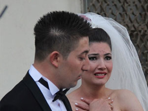 Gelin ve damada hırsızlık şoku