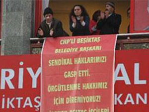 İşçiler CHP ilçe binasını işgal etti!