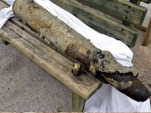 Akşehir Gölü'nde füze bulundu