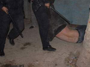 Satırlı gence biber gazlı müdahale