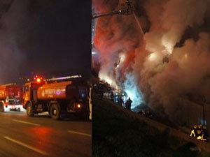 Gaziosmanpaşa'da fabrika yangını!