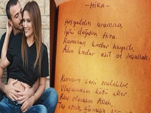 Okan Kurt'tan, doğacak kızına şiir!...