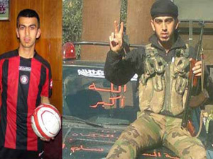 Türkiye'de futbolcu Suriye'de savaşçı!