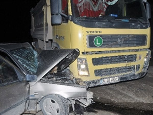 Trabzon yolunda kaza: 1 yaralı