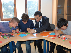 Trabzon'da engelli gençler meslek öğreniyor