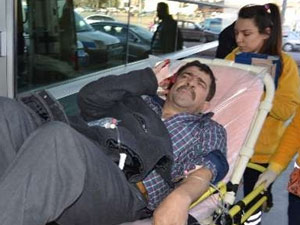 Parmağı koptu ama...