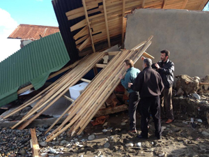 Trabzon'da barınaklar yerle-bir oldu