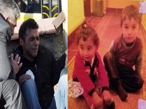 Acılı babayı yakınları sakinleştirdi