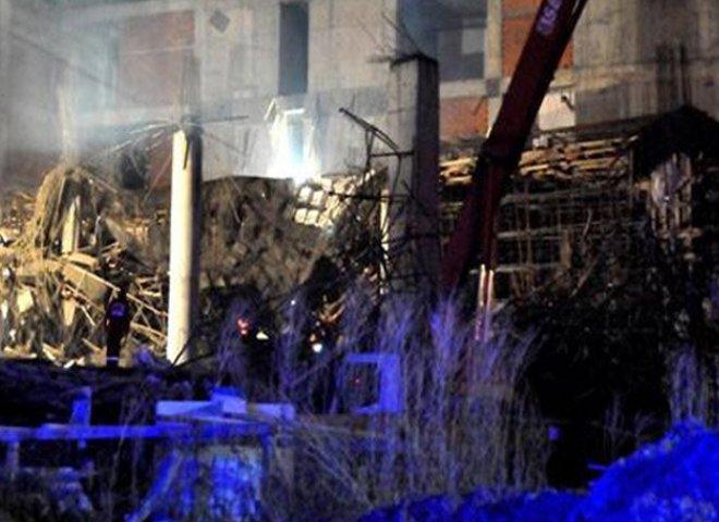 Yeni yapılan hastane inşaatı çöktü !