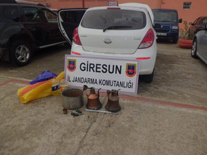 Giresun'da suç makineleri yakalandı!