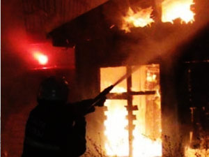 Ordu'da askeri lojmanda yangın!