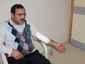 Kolu kesilmekten son anda kurtuldu!