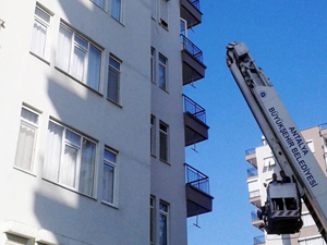 Asma iskelede korku dolu anlar