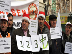 2014'ün ilk eylemini memurlar yaptı!