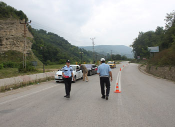 Trabzon'da sürücülere 46 bin lira ceza!