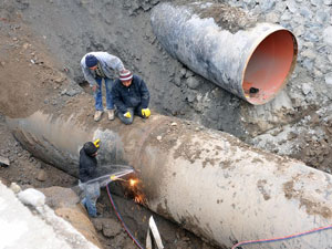 Trabzon’da Su Kesintisine Neden Olan Ana İsale Hattı Çalışmalarında Sona Gelindi