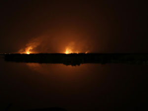 Kızılırmak'ta yangın!