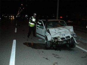Trafik canavarı gece de boş durmadı