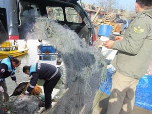 Giresun'da balıkçılara ağ denetimi