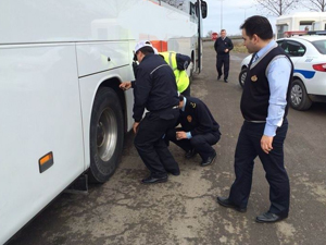 Ordu'da otobüslere sıkı denetim