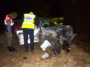 Köpeğe çarpmamak için...