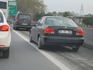 Emniyet şeridi artık onlara da yasak