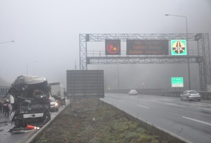Bolu'da zincirleme kaza: 3 ölü 26  yaralı