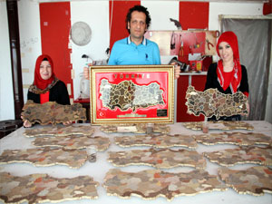 81 ilin toprağıyla Türkiye haritası