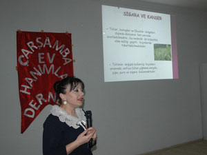 Çarşamba Ev Hanımları Derneği'nden konferans