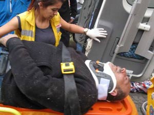 Yangında paniğe kapıldı bakın neler oldu!