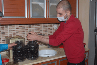 Zeytin taneleri hayata bağlıyor!