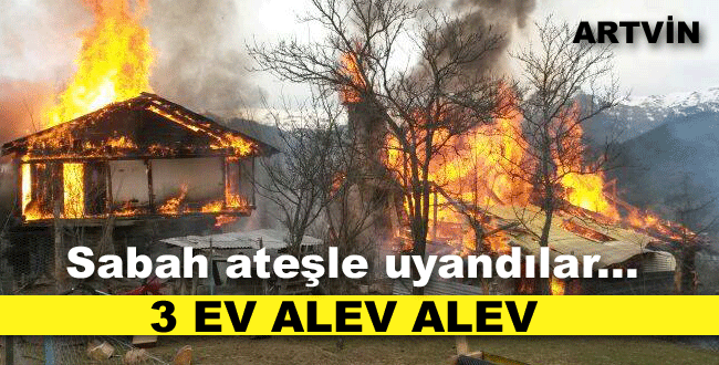 Sabah alevlere uyandılar!