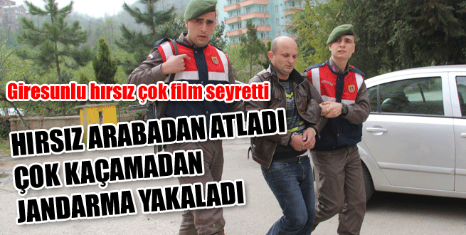 Mahkum araçtan firar etti!