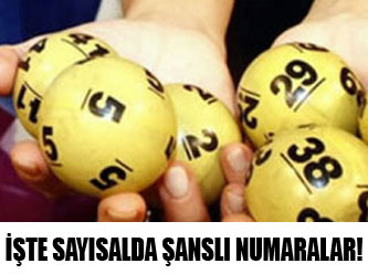 Sayısal lotoda şanslı numaralar belli oldu