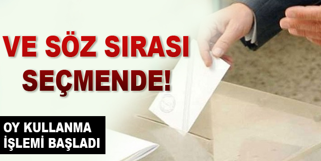 Ve söz seçmende!