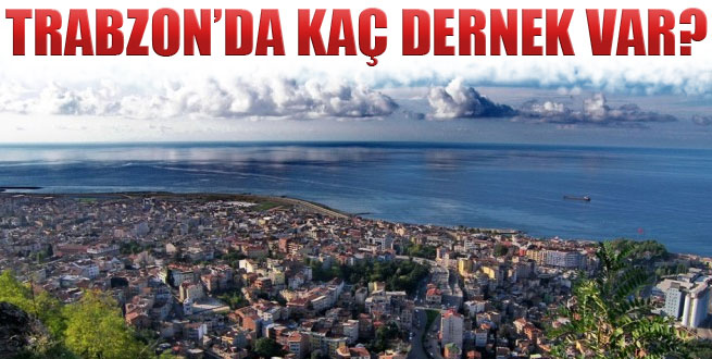 Trabzon'da kaç dernek var?