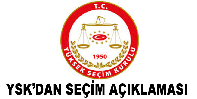YSK'dan seçim açıklaması