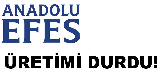 Efes üretimi durdurdu!
