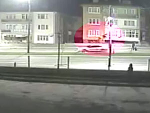 Feci trafik kazası kameralara yansıdı