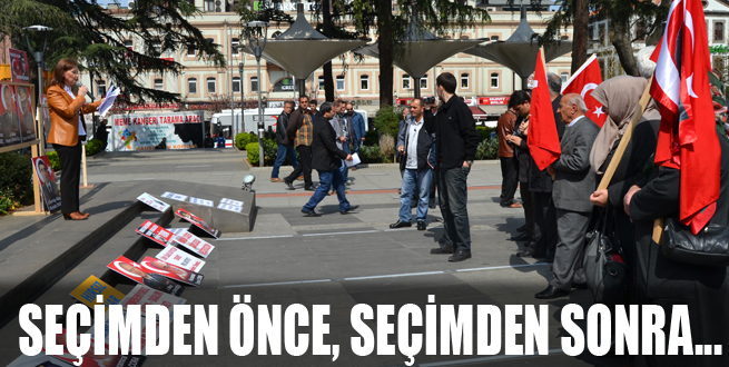 Seçimden önce, seçimden sonra...