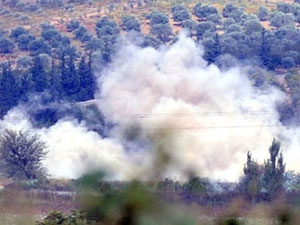Suriye'den gelen mermi evin bahçesine düştü