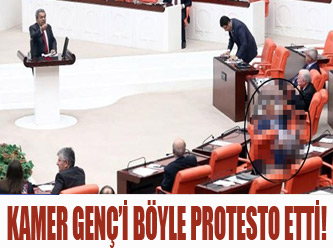 Kamer Genç'i böyle protesto etti!
