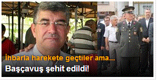 Çanakkale'de 1 Başçavuş şehit edildi