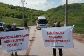 Hafriyat Kamyonlarına sert tepki!