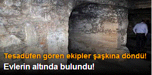 Kanalizasyon kazarken tarih çıktı