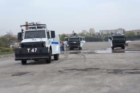 Polislere 1 Mayıs öncesi TOMA eğitimi