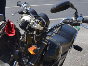 Motosikletli adamın feci sonu