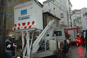 Giresun'da düşen yıldırım yangına yol açtı